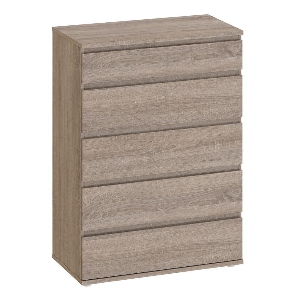 Orson Chest of 5 Drawers in Truffle Oak